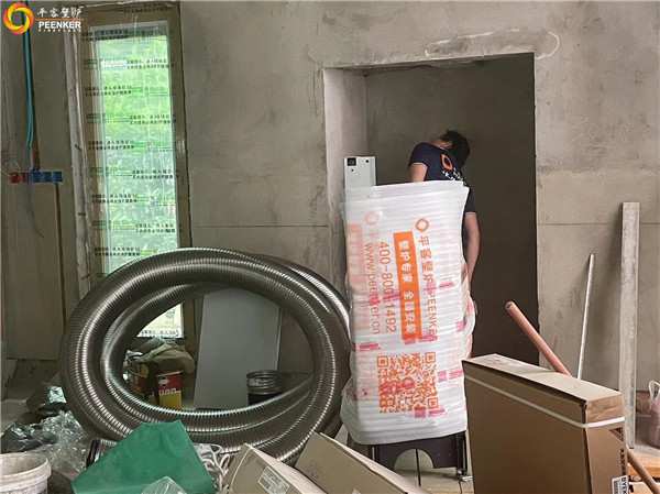 上海提香別墅丹麥morso S101-12嵌入式壁爐安裝.jpg