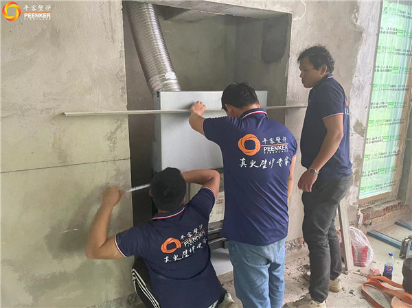 上海提香別墅丹麥morso S101-12嵌入式壁爐安裝.jpg