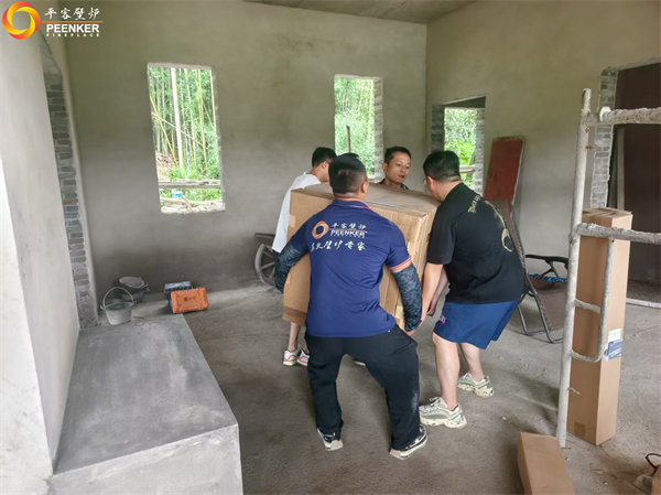 池州九華山自建別墅丹麥Morso 5660壁爐安裝.jpg